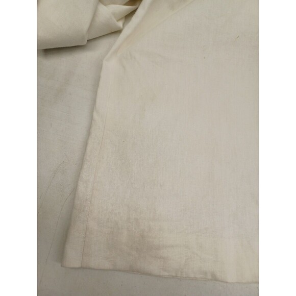 C EST 1946 Ankle Pants Linen Blend Women's Sz 12 White Classic - Picture 9 of 13